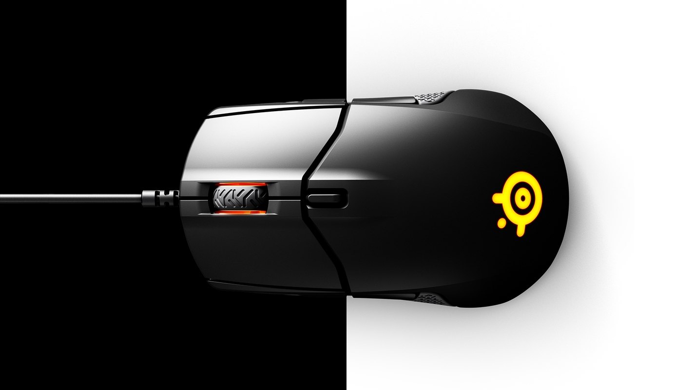 Chuột chơi game SteelSeries Sensei 310 Black (RGB) có thiết kế 2 nút bấm tách rời vỏ 